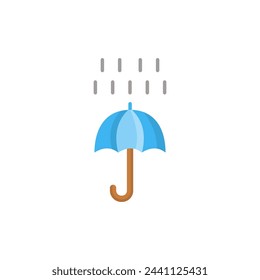 umbrella rain icon, rainy weather, isolated icon on white background, suitable for websites, blogs, logos, graphic design, social media, UI, mobile apps.
