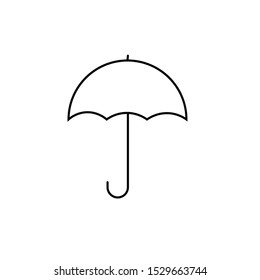 umbrella rain icon vector concept