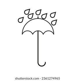 Umbrella rain icon. Vector illustration. EPS 10.