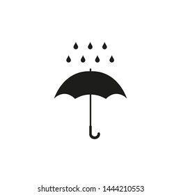 Umbrella rain icon. Vector. Isolated.