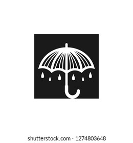 umbrella rain negative space modern logo vector icon download