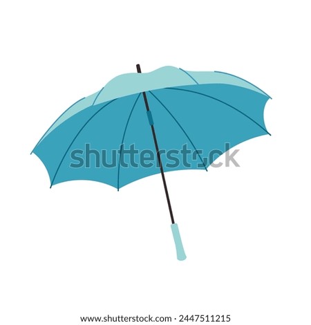 Umbrella, rain protection, vector cartoon illustration isolated on white background