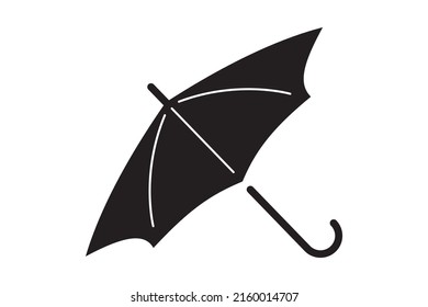 Umbrella rain protection vector icon. Parasol for rainy day protect symbol.