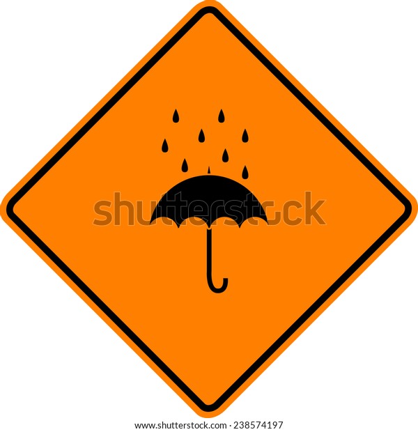 Umbrella Rain Sign Stock Vector (Royalty Free) 238574197 | Shutterstock