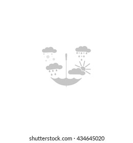 umbrella, rain, snow, sun