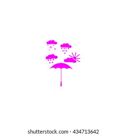umbrella, rain, snow, sun