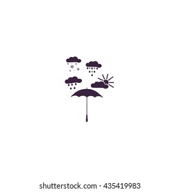 umbrella, rain, snow and sun