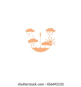 umbrella, rain, snow, sun