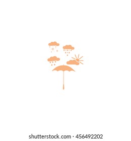 umbrella, rain, snow, sun