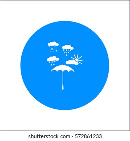 umbrella, rain, snow, sun