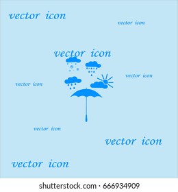 umbrella, rain, snow, sun