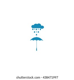 umbrella, rain, snow, vector, icon
