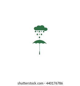 umbrella, rain, snow, vector, icon