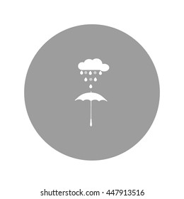umbrella, rain, snow, vector, icon