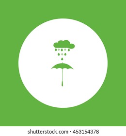 umbrella, rain, snow, vector, icon