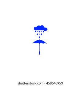 umbrella, rain, snow, vector icon