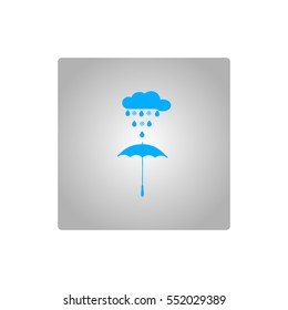 umbrella, rain, snow, vector, icon