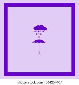 umbrella, rain, snow, vector, icon