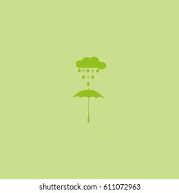 umbrella, rain, snow, vector, icon
