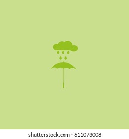 umbrella, rain, snow, vector, icon