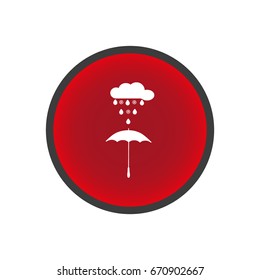 umbrella, rain, snow, vector, icon