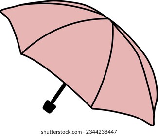 umbrella for rain. vector illustration