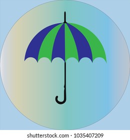 umbrella rain weather vector icon
