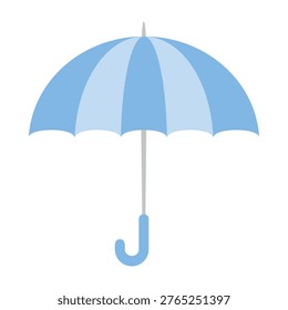 Umbrella for rainy season flat vector illustration of cute rain umbrella for weather protection in June