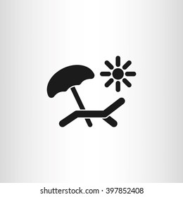 Umbrella Recliner Icon