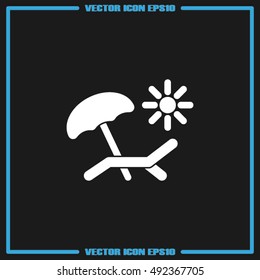 Umbrella Recliner Icon
