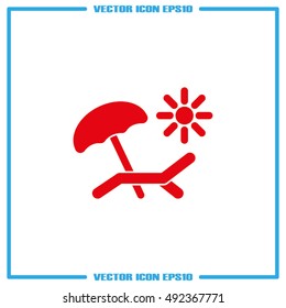Umbrella Recliner Icon