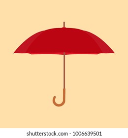 umbrella red icon