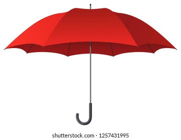umbrella red vector