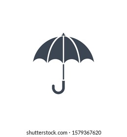 Umbrella related vector glyph icon. Isolated on white background. Vector illustration.