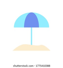 Umbrella, sand icon. Simple color vector elements of vacation icons for ui and ux, website or mobile application