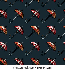 Umbrella seamless pattern. Original design for print or digital media.