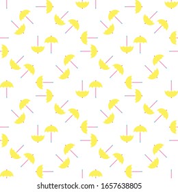 Umbrella seamless pattern, suitable for fabric texture, ornament, or digital printing