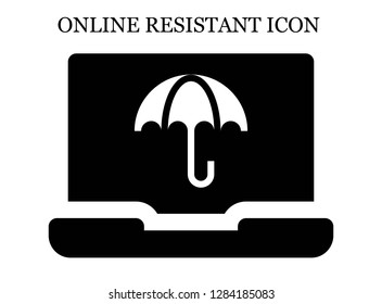 Umbrella search icon. Editable Umbrella search icon for web or mobile.