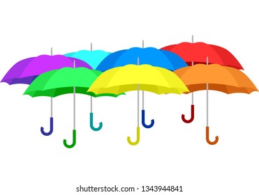 Umbrella seven colors