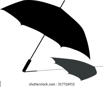 umbrella shadow on the surface