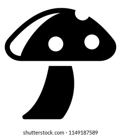 
An umbrella shaped vegetable with dots on it known as mushroom usually grown in  muddy water 

