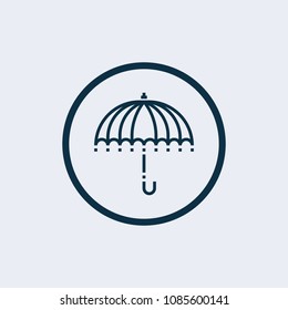 Umbrella sign icon