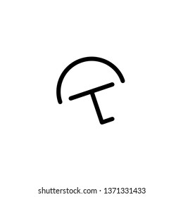Umbrella sign icon.