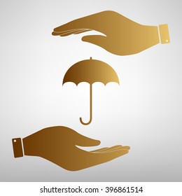 Umbrella sign icon