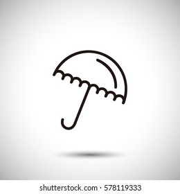 Umbrella sign icon