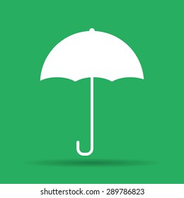 Umbrella sign icon. Rain protection symbol. Flat design style