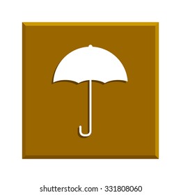 Umbrella sign icon. Rain protection symbol. Flat design style