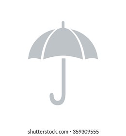 Umbrella sign icon. Rain protection symbol. Flat design style. 