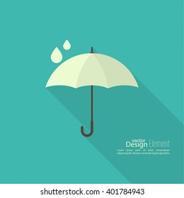 Umbrella sign icon. Rain protection symbol. 