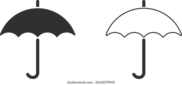 Umbrella sign icon vector illustration
